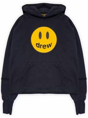 Drew House Black Hoodie - 
Drew House Deconstructed Mascot Hoodie 'Faded Black'